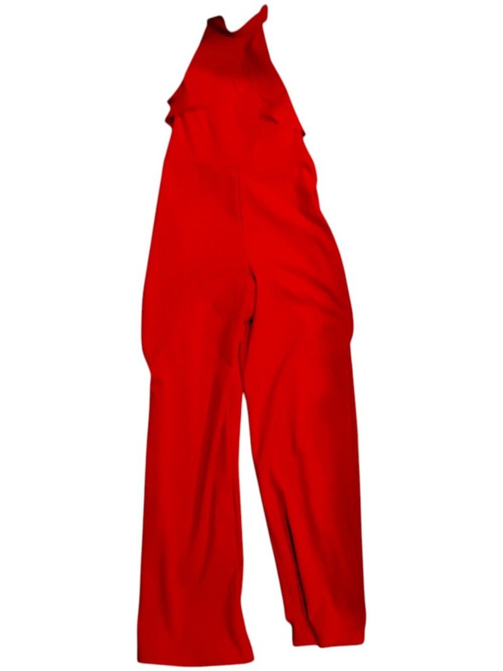bebe Red Jumpsuit Halter Neck with Frills Size 2